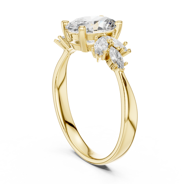Lab Grown Diamond Ring – Oval & Marquise Cut Diamonds