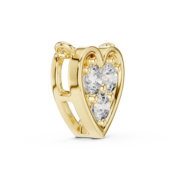 0.36ct Lab Grown Diamond Heart Design Pendant 42#360011N@7