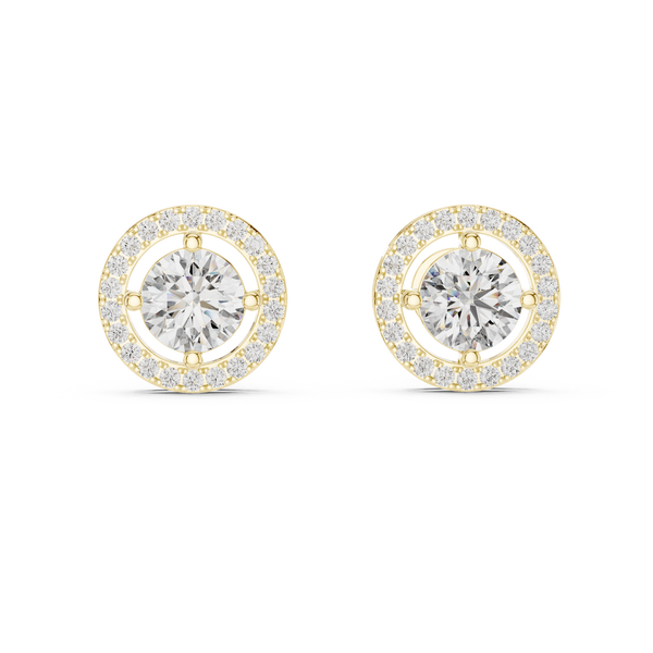 2.528ct Lab Grown Diamond Earring – Round Cut Diamond