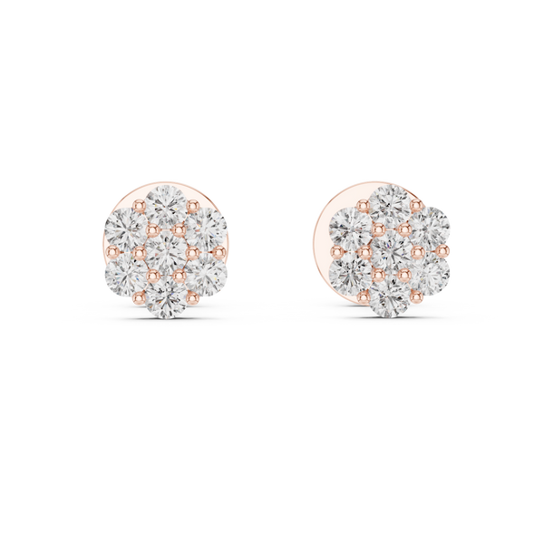 0.45ct Lab Grown Diamond Cluster Earrings