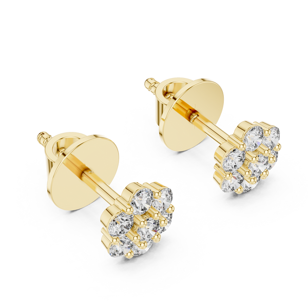 0.45ct Lab Grown Diamond Cluster Earrings