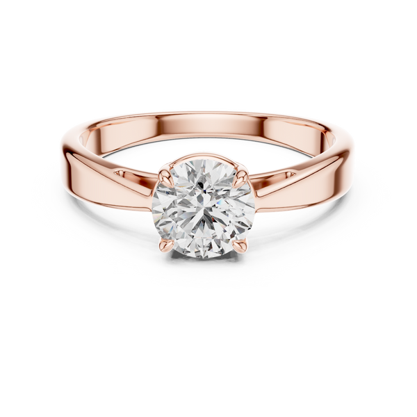 1ct Lab Grown Diamond Ring – Round Cut Diamond