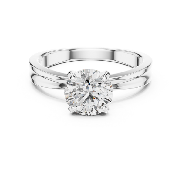 1ct Lab Grown Diamond Ring – Round Cut Diamond