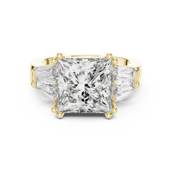 3.90ct Princess Lab Grown Diamond Ring- LR-0046@7