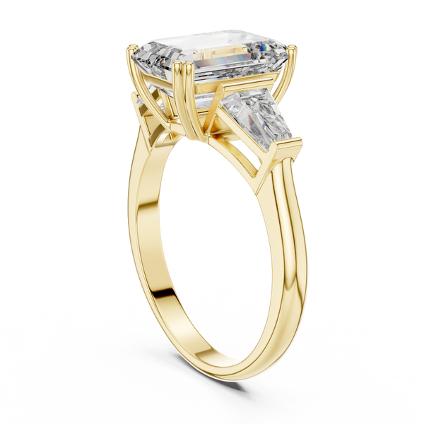 3.60ct Princess & Baguette Lab Grown Diamond Ring