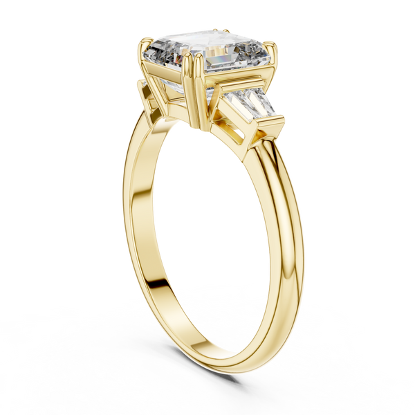 2ct Lab Grown Diamond Ascher Cut Ring