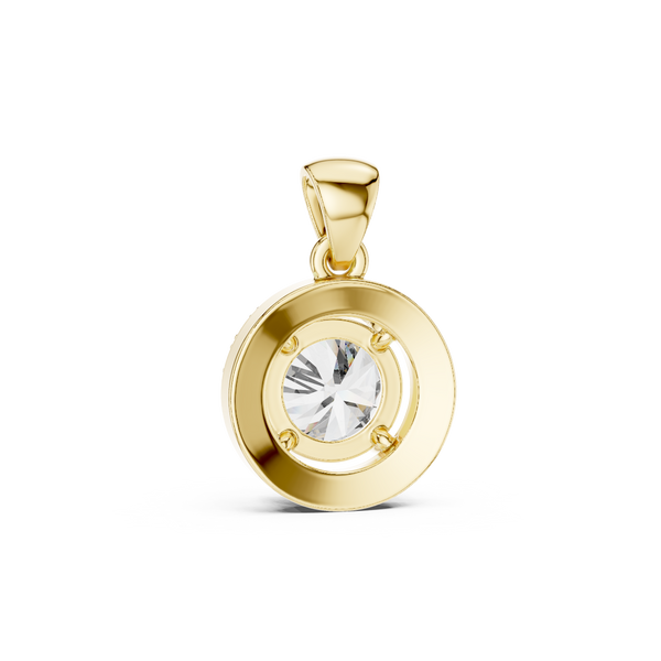 3.22ct Lab Grown Diamond Pendant – Round Cut Diamond