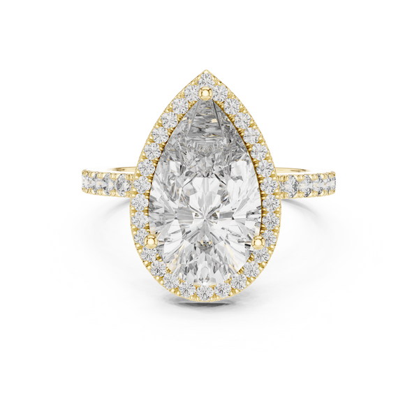 1ct, 2ct, 3ct, 4ct Lab Grown Diamond Sculptured Grace Ring