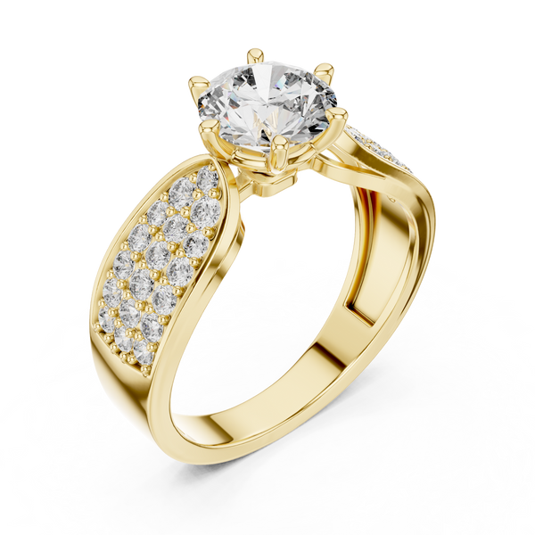 1ct, 2ct, 3ct, 4ct Lab Grown Diamond Bold Legacy Ring