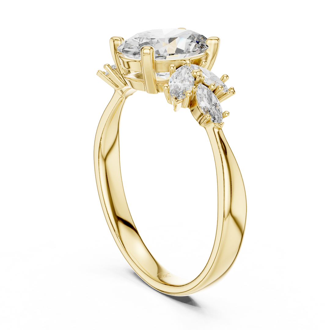 Lab Grown Diamond Ring – Oval & Marquise Cut Diamonds