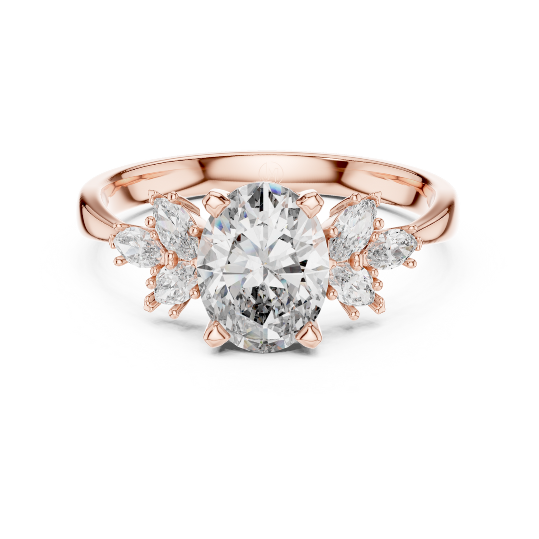 Lab Grown Diamond Ring – Oval & Marquise Cut Diamonds