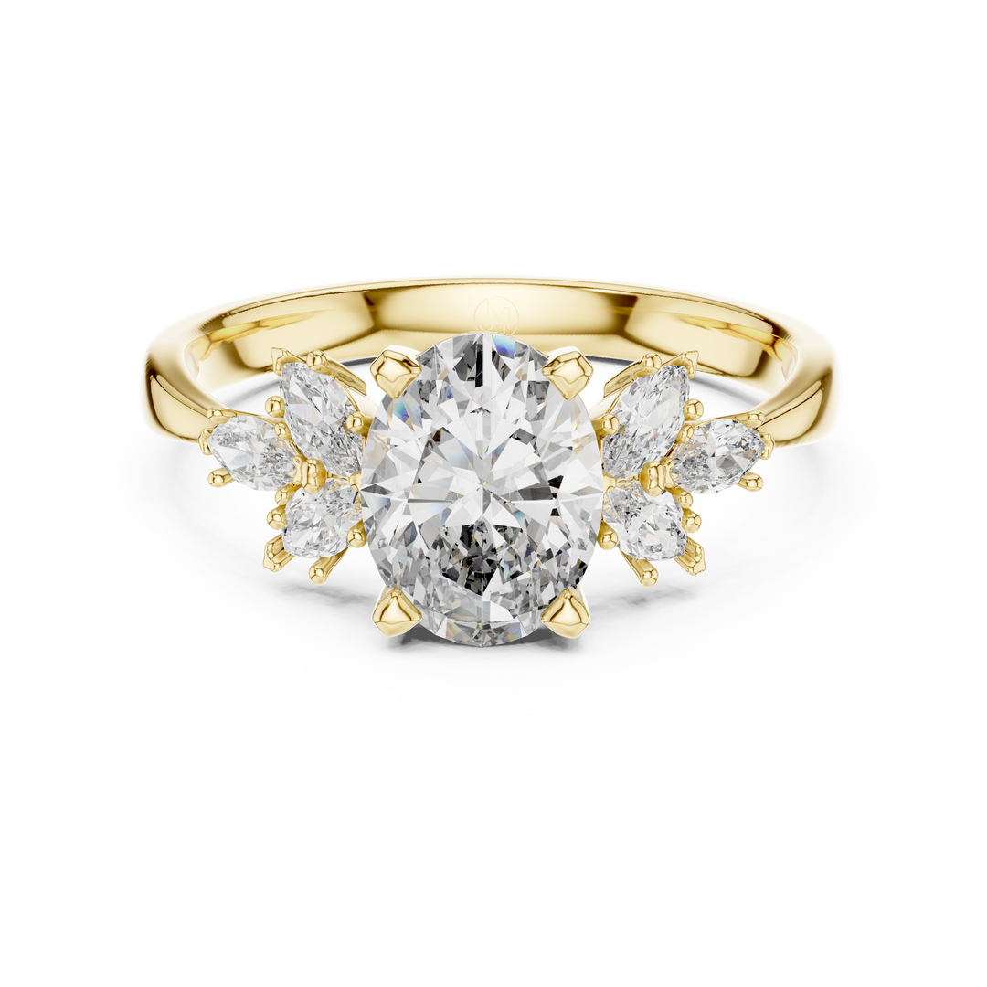 Lab Grown Diamond Ring – Oval & Marquise Cut Diamonds