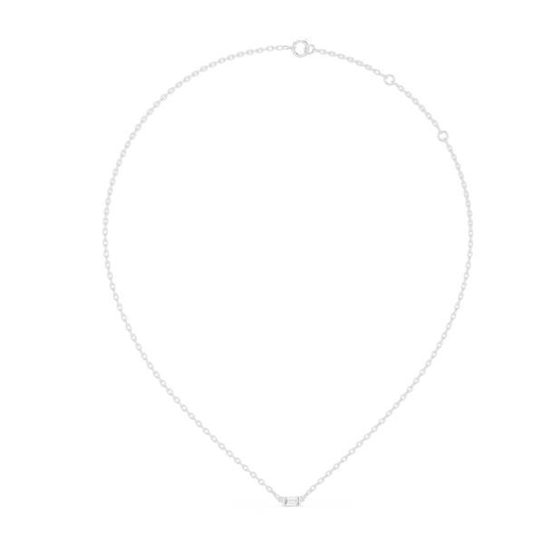0.31ct Lab Grown Diamond Pendant - Baguette Cut Diamond