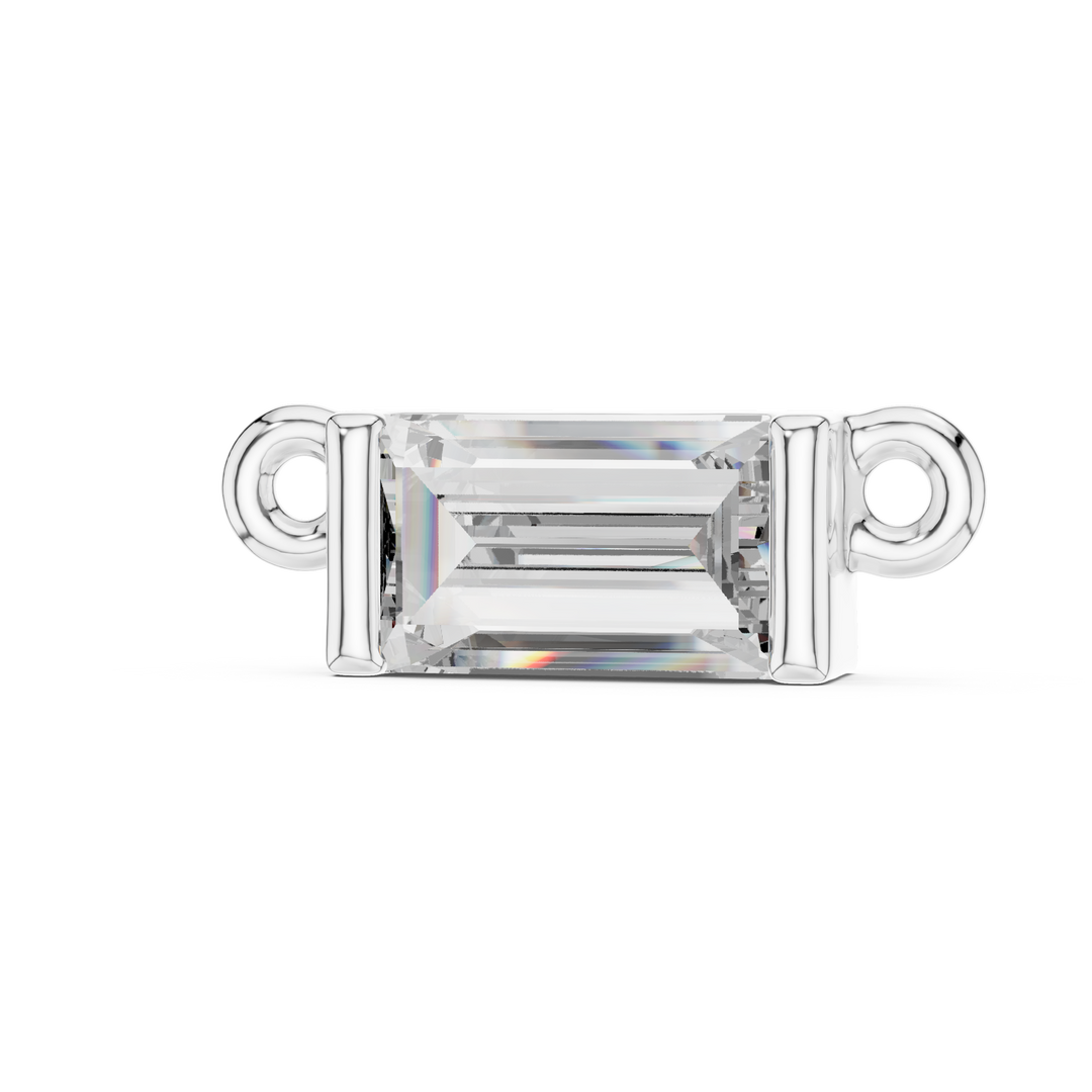 0.31ct Lab Grown Diamond Pendant - Baguette Cut Diamond