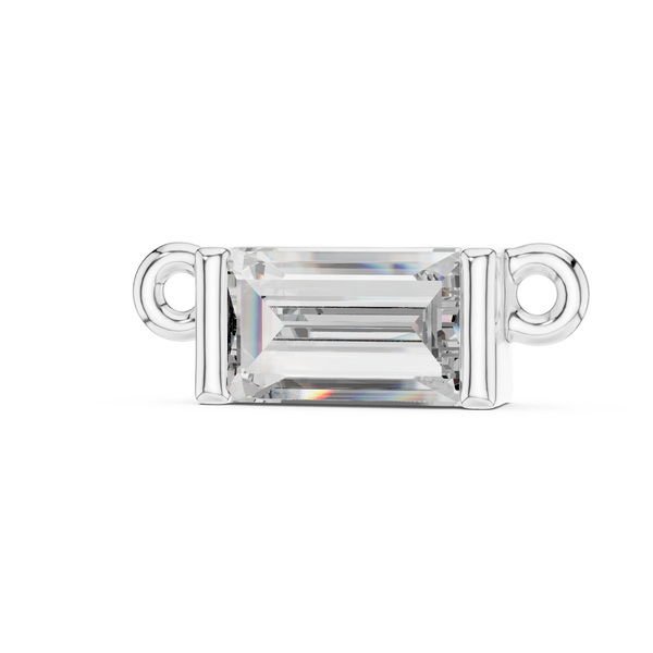 0.31ct Lab Grown Diamond Pendant - Baguette Cut Diamond