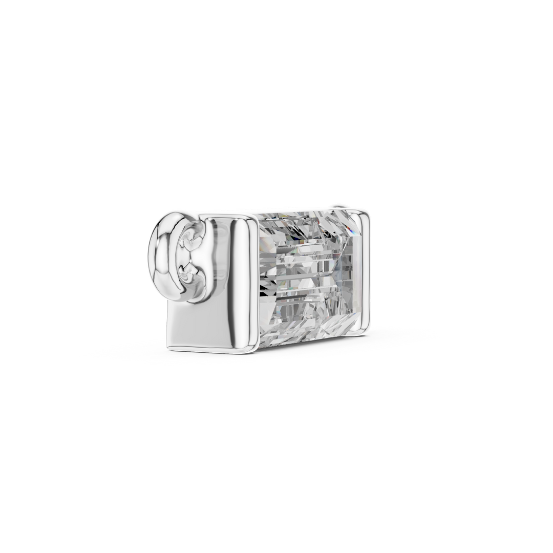 0.31ct Lab Grown Diamond Pendant - Baguette Cut Diamond