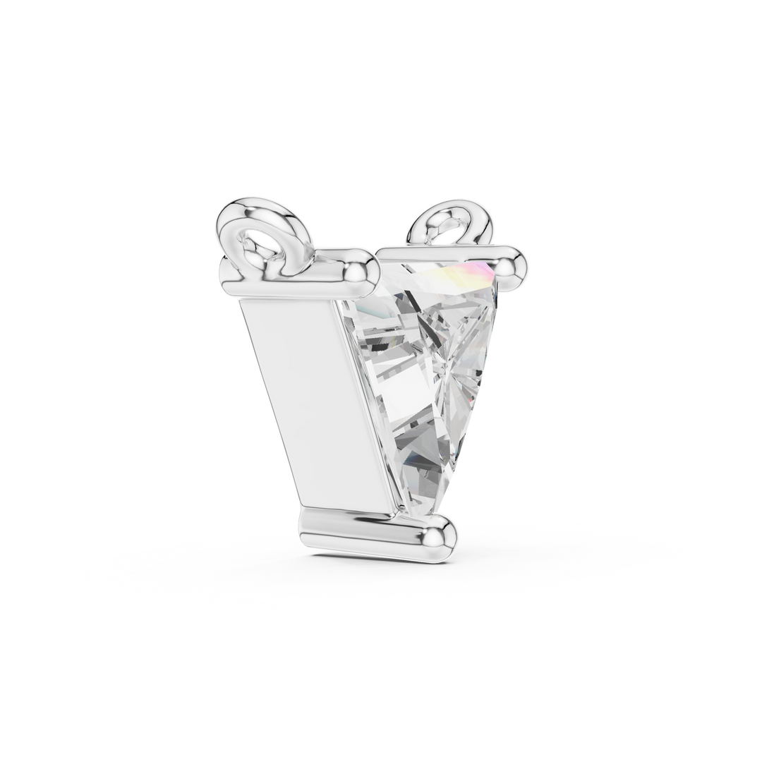 0.74ct Lab Grown Diamond Pendant - Triangle Cut Diamond