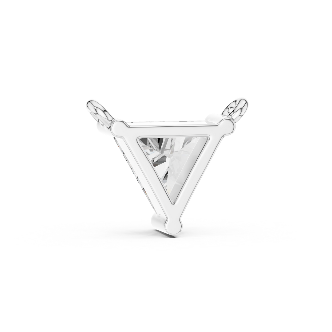 0.74ct Lab Grown Diamond Pendant - Triangle Cut Diamond