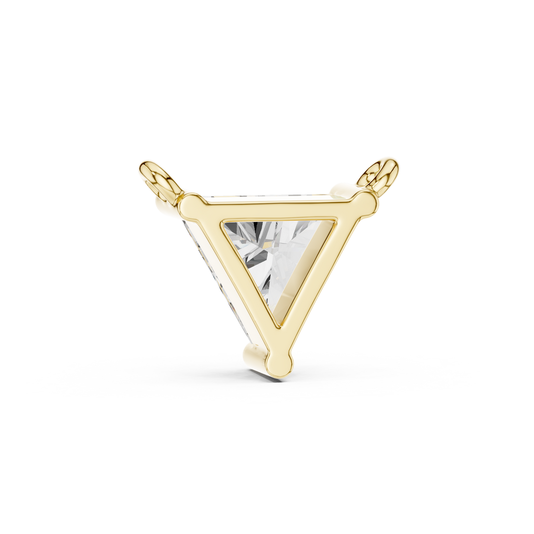 0.74ct Lab Grown Diamond Pendant - Triangle Cut Diamond 42#360007N@7