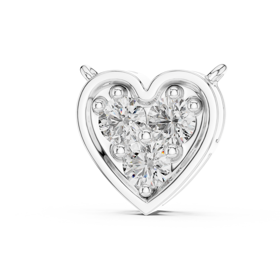 0.36ct Lab Grown Diamond Heart Design Pendant 42#360011N@7
