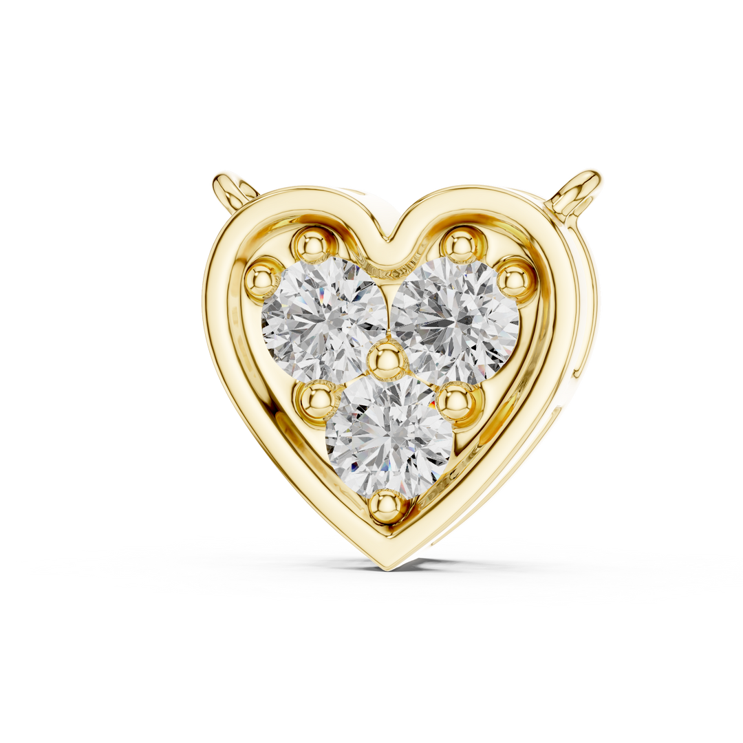 0.36ct Lab Grown Diamond Heart Design Pendant 42#360011N@7