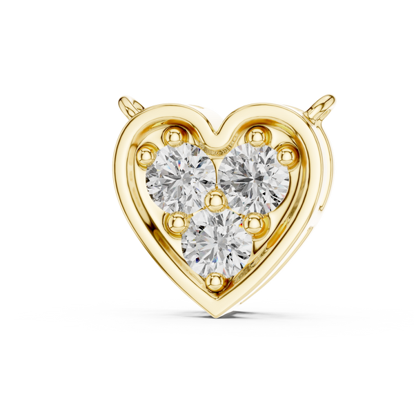 0.36ct Lab Grown Diamond Heart Design Pendant 42#360011N@7