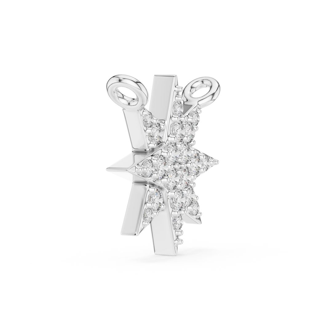 0.07ct Lab Grown Diamond Star Pendant – A Spark of Everyday Brilliance -42#360012N@7