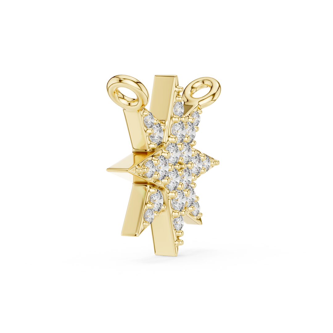 0.07ct Lab Grown Diamond Star Pendant – A Spark of Everyday Brilliance -42#360012N@7