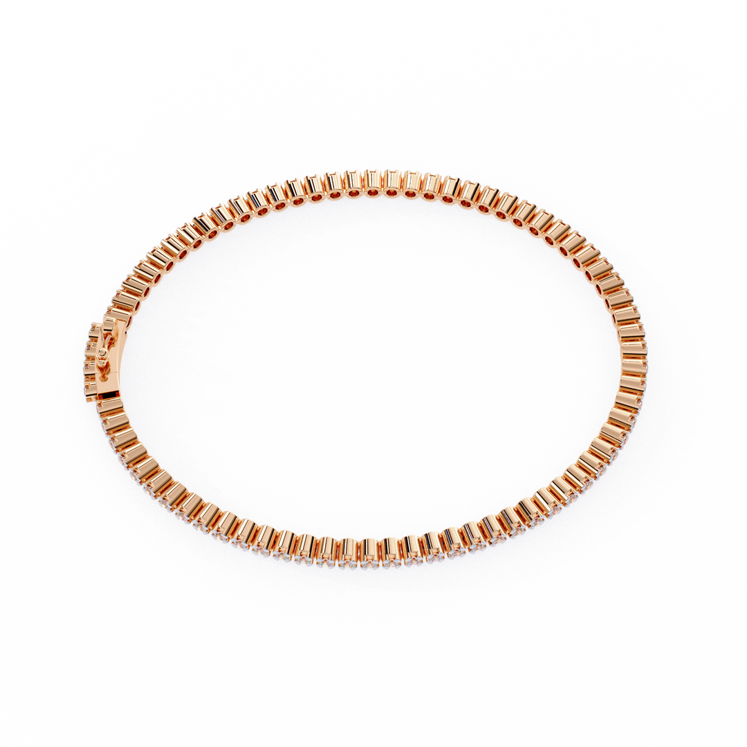 1.13ct Lab Grown Diamond Bracelet – Round Cut Diamond DHBR-2004 (3)