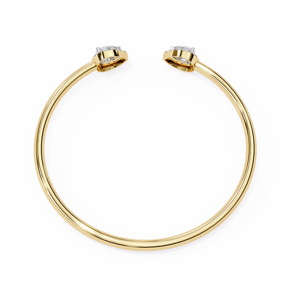 1.16ct Lab Grown Diamond Bracelet - Pear & Round Cut Diamond