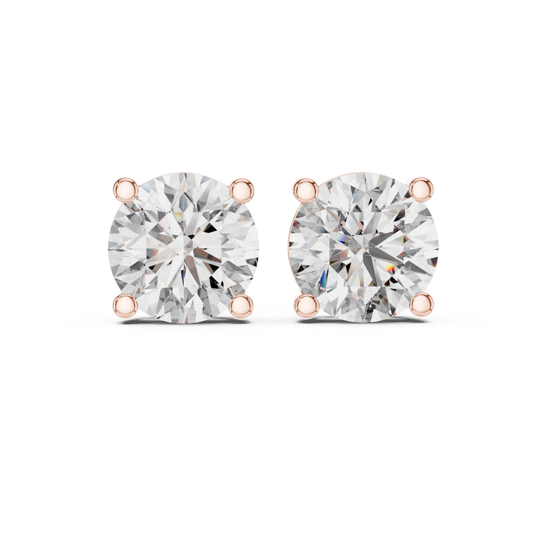 Lab Grown Diamond Crown Style Earrings