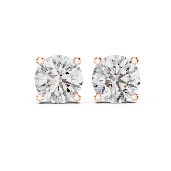 Lab Grown Diamond Crown Style Earrings