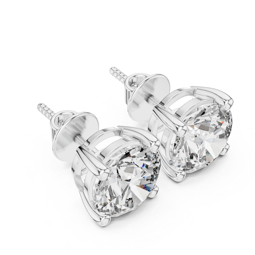 Lab Grown Diamond Crown Style Earrings
