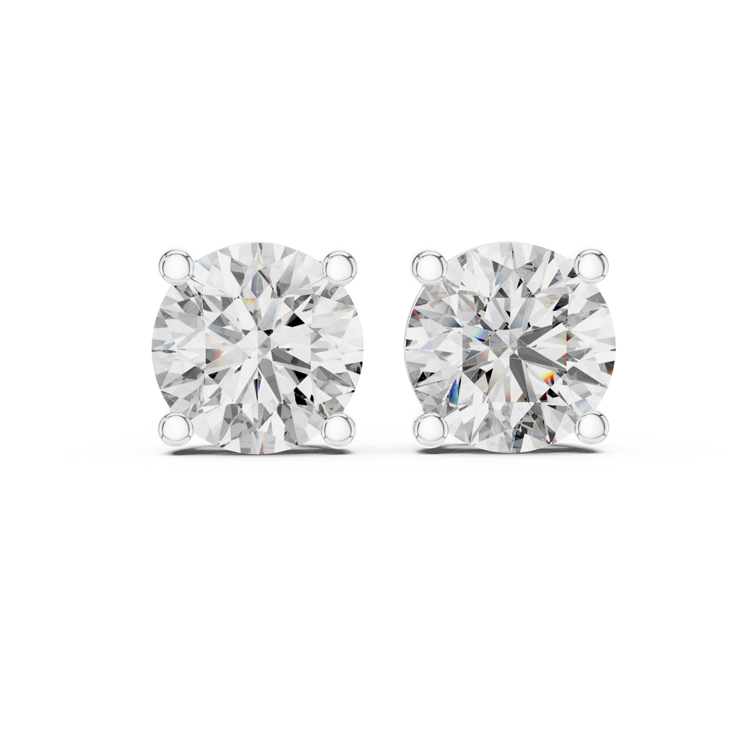 Lab Grown Diamond Crown Style Earrings
