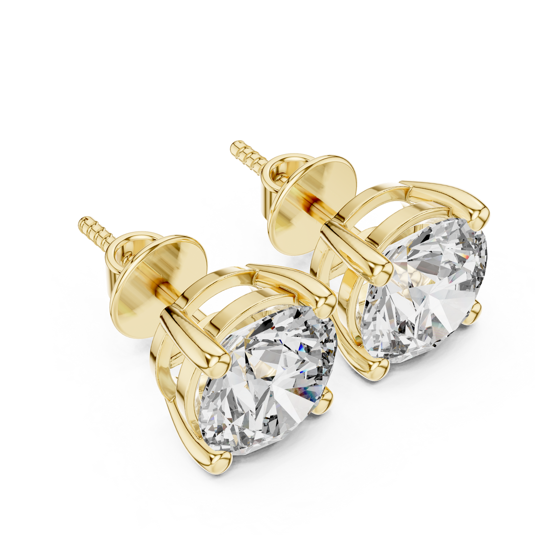 Lab Grown Diamond Crown Style Earrings