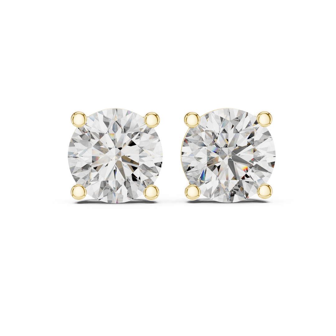 Lab Grown Diamond Crown Style Earrings