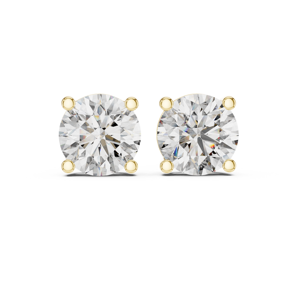 Lab Grown Diamond Crown Style Earrings