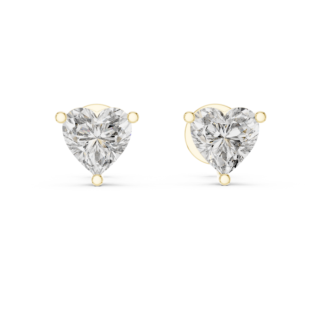 1.5ct Lab Grown Diamond Earring – Heart Cut Diamond