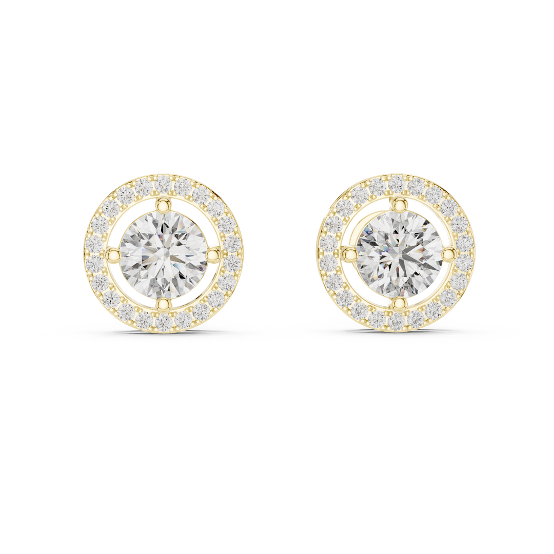 2.528ct Lab Grown Diamond Earring – Round Cut Diamond