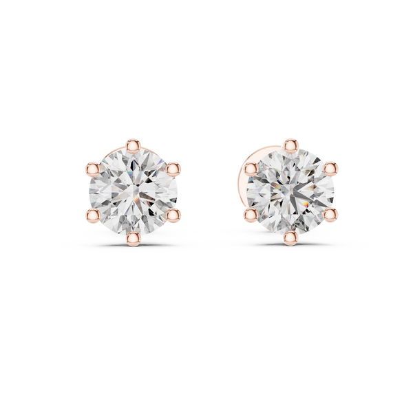 0.25ct-3ct Lab Grown Diamond Earrings | Round Brilliant Cut | ER-0012@7