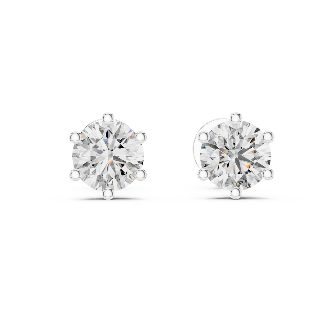 0.25ct-3ct Lab Grown Diamond Earrings | Round Brilliant Cut | ER-0012@7