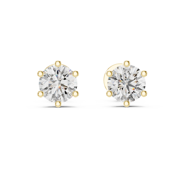 0.25ct-3ct Lab Grown Diamond Earrings | Round Brilliant Cut | ER-0012@7