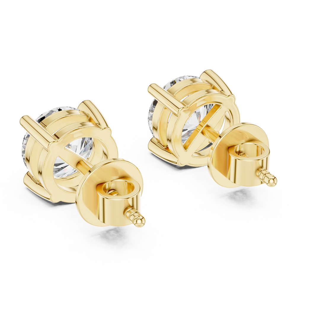 2.5ct Lab Grown Diamond Solitaire Stud Earrings