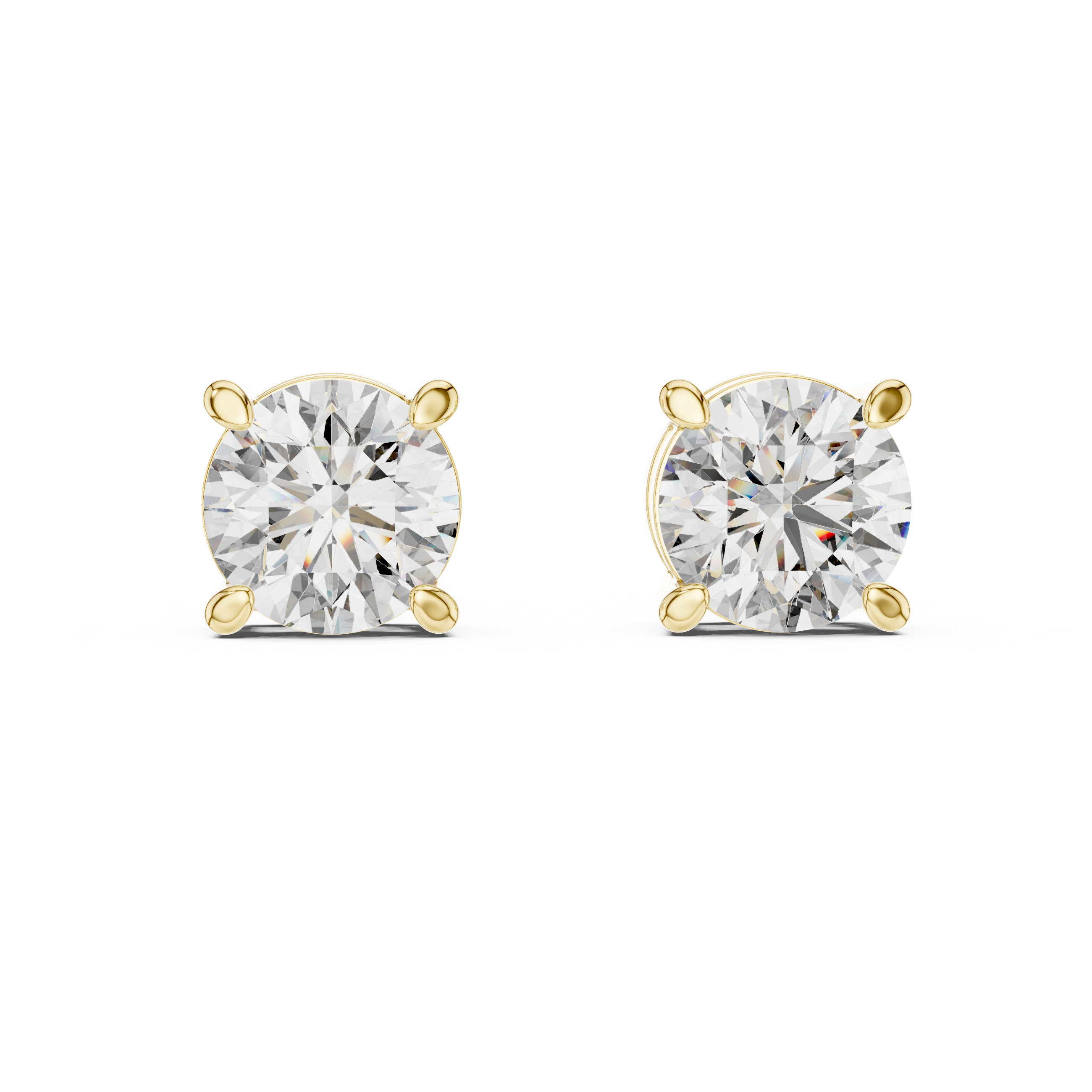 2.5ct Lab Grown Diamond Solitaire Stud Earrings - ER-0016@7