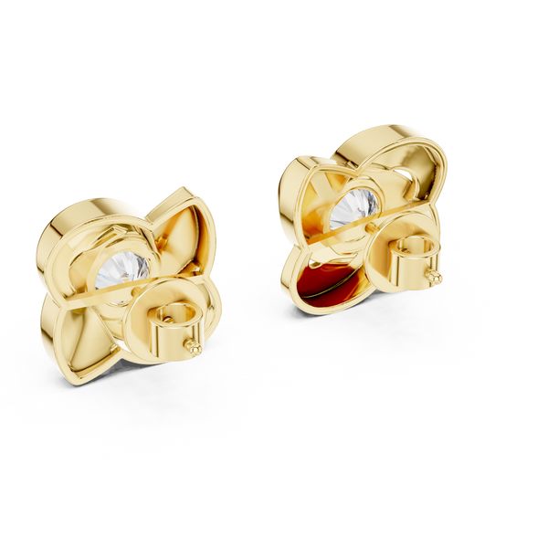 1.80ct Lab Grown Diamond Stud Swirl Earrings