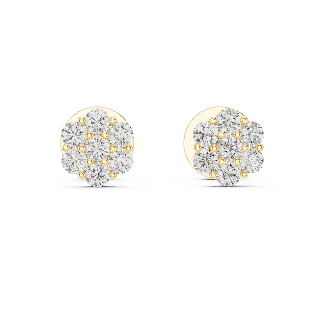 0.45ct Lab Grown Diamond Cluster Earrings