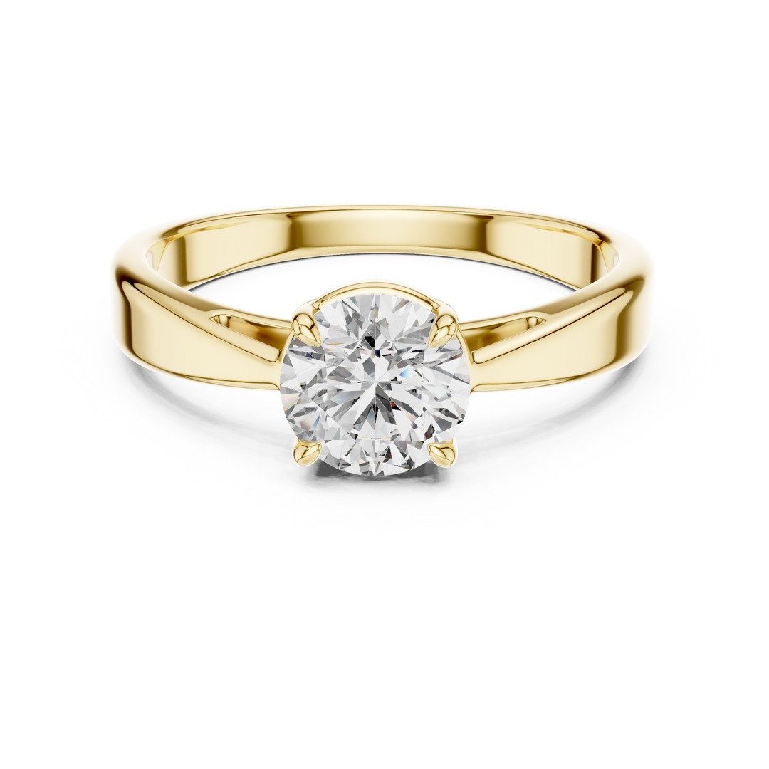 1ct Lab Grown Diamond Ring – Round Cut Diamond
