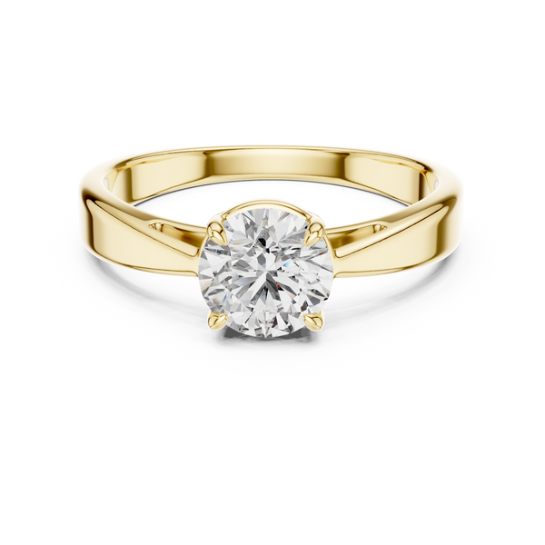 1ct Lab Grown Diamond Ring – Round Cut Diamond