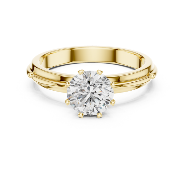 1ct Lab Grown Diamond Ring – Round Cut Diamond