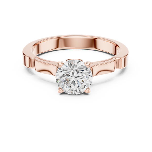 1ct Lab Grown Diamond Ring – Shoulder Cut